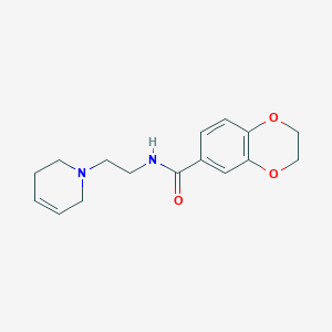 N-[2-(3,6-dihydro-2H-pyridin-1-yl)ethyl]-2,3-dihydro-1,4-benzodioxine-6-carboxamide