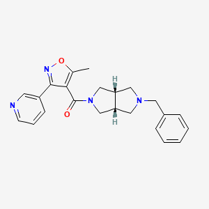 [(3aR,6aS)-2-benzyl-1,3,3a,4,6,6a-hexahydropyrrolo[3,4-c]pyrrol-5-yl]-(5-methyl-3-pyridin-3-yl-1,2-oxazol-4-yl)methanone