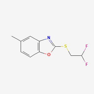 2-(2,2-Difluoroethylsulfanyl)-5-methyl-1,3-benzoxazole