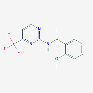 N-[1-(2-methoxyphenyl)ethyl]-4-(trifluoromethyl)pyrimidin-2-amine