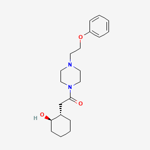 2-[(1S,2R)-2-hydroxycyclohexyl]-1-[4-(2-phenoxyethyl)piperazin-1-yl]ethanone