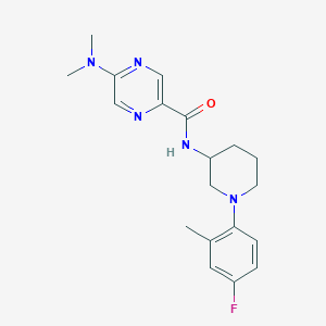 5-(dimethylamino)-N-[1-(4-fluoro-2-methylphenyl)piperidin-3-yl]pyrazine-2-carboxamide