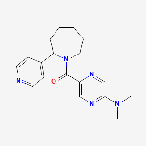 [5-(Dimethylamino)pyrazin-2-yl]-(2-pyridin-4-ylazepan-1-yl)methanone