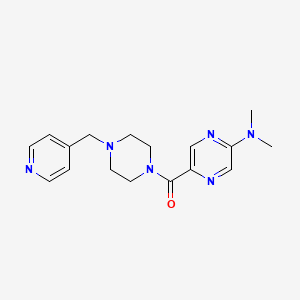 [5-(Dimethylamino)pyrazin-2-yl]-[4-(pyridin-4-ylmethyl)piperazin-1-yl]methanone