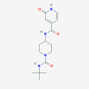 N-[1-(tert-butylcarbamoyl)piperidin-4-yl]-2-oxo-1H-pyridine-4-carboxamide