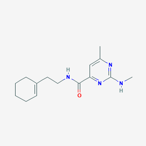 N-[2-(cyclohexen-1-yl)ethyl]-6-methyl-2-(methylamino)pyrimidine-4-carboxamide