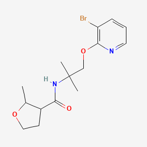 N-[1-(3-bromopyridin-2-yl)oxy-2-methylpropan-2-yl]-2-methyloxolane-3-carboxamide