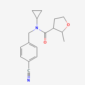 N-[(4-cyanophenyl)methyl]-N-cyclopropyl-2-methyloxolane-3-carboxamide