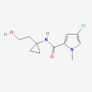 4-chloro-N-[1-(2-hydroxyethyl)cyclopropyl]-1-methylpyrrole-2-carboxamide