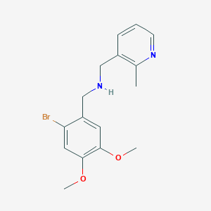 N-[(2-bromo-4,5-dimethoxyphenyl)methyl]-1-(2-methylpyridin-3-yl)methanamine