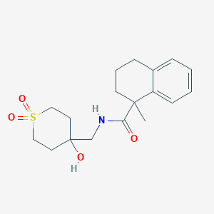 N-[(4-hydroxy-1,1-dioxothian-4-yl)methyl]-1-methyl-3,4-dihydro-2H-naphthalene-1-carboxamide