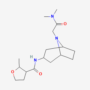 N-[8-[2-(dimethylamino)-2-oxoethyl]-8-azabicyclo[3.2.1]octan-3-yl]-2-methyloxolane-3-carboxamide