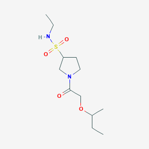 1-(2-butan-2-yloxyacetyl)-N-ethylpyrrolidine-3-sulfonamide