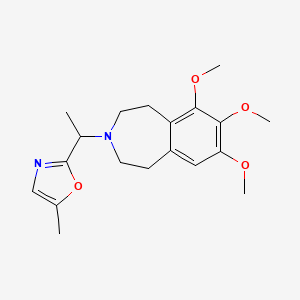 5-Methyl-2-[1-(6,7,8-trimethoxy-1,2,4,5-tetrahydro-3-benzazepin-3-yl)ethyl]-1,3-oxazole