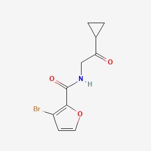 molecular formula C10H10BrNO3 B6962861 3-bromo-N-(2-cyclopropyl-2-oxoethyl)furan-2-carboxamide 