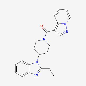 [4-(2-Ethylbenzimidazol-1-yl)piperidin-1-yl]-pyrazolo[1,5-a]pyridin-3-ylmethanone