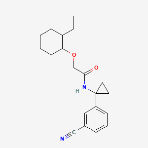 N-[1-(3-cyanophenyl)cyclopropyl]-2-(2-ethylcyclohexyl)oxyacetamide