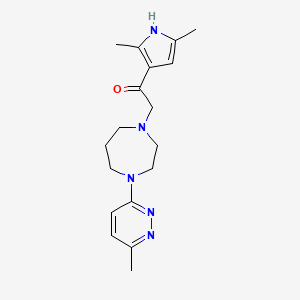 1-(2,5-dimethyl-1H-pyrrol-3-yl)-2-[4-(6-methylpyridazin-3-yl)-1,4-diazepan-1-yl]ethanone