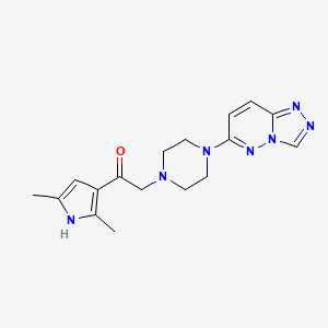 1-(2,5-dimethyl-1H-pyrrol-3-yl)-2-[4-([1,2,4]triazolo[4,3-b]pyridazin-6-yl)piperazin-1-yl]ethanone