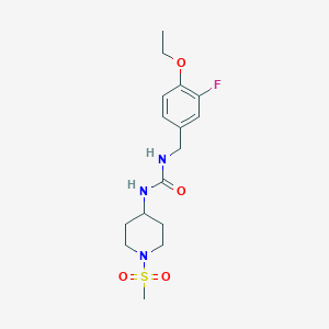 1-[(4-Ethoxy-3-fluorophenyl)methyl]-3-(1-methylsulfonylpiperidin-4-yl)urea