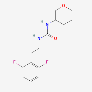 molecular formula C14H18F2N2O2 B6963173 1-[2-(2,6-Difluorophenyl)ethyl]-3-(oxan-3-yl)urea 