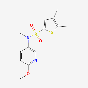 N-(6-methoxypyridin-3-yl)-N,4,5-trimethylthiophene-2-sulfonamide