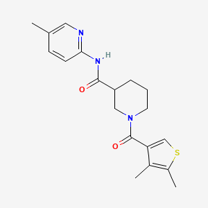 1-(4,5-dimethylthiophene-3-carbonyl)-N-(5-methylpyridin-2-yl)piperidine-3-carboxamide