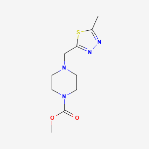 Methyl 4-[(5-methyl-1,3,4-thiadiazol-2-yl)methyl]piperazine-1-carboxylate