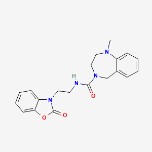 1-methyl-N-[2-(2-oxo-1,3-benzoxazol-3-yl)ethyl]-3,5-dihydro-2H-1,4-benzodiazepine-4-carboxamide