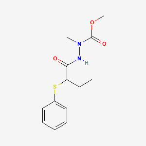 methyl N-methyl-N-(2-phenylsulfanylbutanoylamino)carbamate