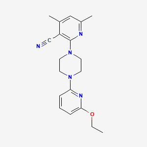 2-[4-(6-Ethoxypyridin-2-yl)piperazin-1-yl]-4,6-dimethylpyridine-3-carbonitrile