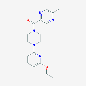 molecular formula C17H21N5O2 B6963455 [4-(6-Ethoxypyridin-2-yl)piperazin-1-yl]-(5-methylpyrazin-2-yl)methanone 