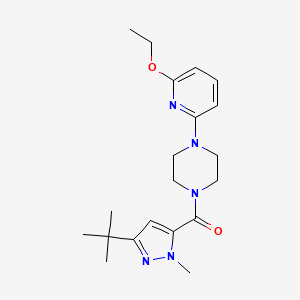 (5-Tert-butyl-2-methylpyrazol-3-yl)-[4-(6-ethoxypyridin-2-yl)piperazin-1-yl]methanone