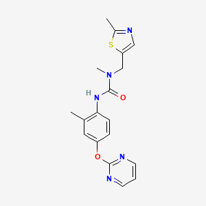 1-Methyl-3-(2-methyl-4-pyrimidin-2-yloxyphenyl)-1-[(2-methyl-1,3-thiazol-5-yl)methyl]urea