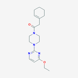 2-(Cyclohexen-1-yl)-1-[4-(4-ethoxypyrimidin-2-yl)piperazin-1-yl]ethanone