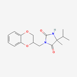 3-(2,3-Dihydro-1,4-benzodioxin-3-ylmethyl)-5-methyl-5-propan-2-ylimidazolidine-2,4-dione