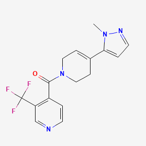 [4-(2-methylpyrazol-3-yl)-3,6-dihydro-2H-pyridin-1-yl]-[3-(trifluoromethyl)pyridin-4-yl]methanone