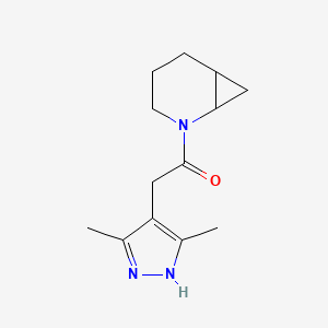 molecular formula C13H19N3O B6963640 1-(2-azabicyclo[4.1.0]heptan-2-yl)-2-(3,5-dimethyl-1H-pyrazol-4-yl)ethanone 