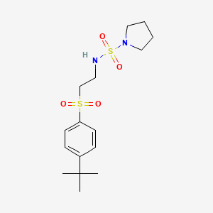 N-[2-(4-tert-butylphenyl)sulfonylethyl]pyrrolidine-1-sulfonamide