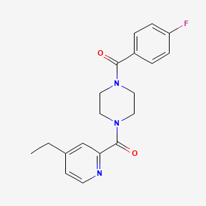 [4-(4-Ethylpyridine-2-carbonyl)piperazin-1-yl]-(4-fluorophenyl)methanone