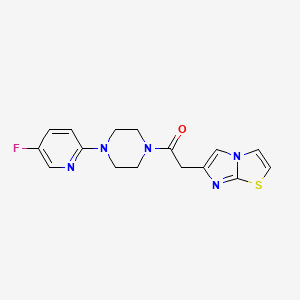 1-[4-(5-Fluoropyridin-2-yl)piperazin-1-yl]-2-imidazo[2,1-b][1,3]thiazol-6-ylethanone