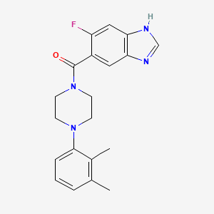 [4-(2,3-dimethylphenyl)piperazin-1-yl]-(6-fluoro-1H-benzimidazol-5-yl)methanone