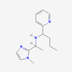 N-[1-(1-methylimidazol-2-yl)ethyl]-1-pyridin-2-ylbutan-1-amine