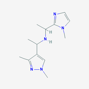 1-(1,3-dimethylpyrazol-4-yl)-N-[1-(1-methylimidazol-2-yl)ethyl]ethanamine