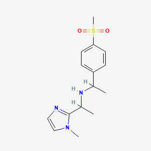 N-[1-(1-methylimidazol-2-yl)ethyl]-1-(4-methylsulfonylphenyl)ethanamine