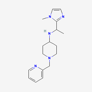 N-[1-(1-methylimidazol-2-yl)ethyl]-1-(pyridin-2-ylmethyl)piperidin-4-amine