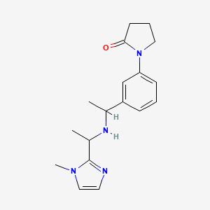 1-[3-[1-[1-(1-Methylimidazol-2-yl)ethylamino]ethyl]phenyl]pyrrolidin-2-one