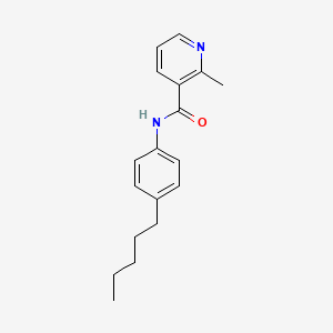 2-methyl-N-(4-pentylphenyl)pyridine-3-carboxamide