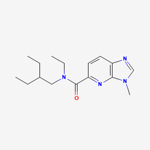 molecular formula C16H24N4O B6963846 N-ethyl-N-(2-ethylbutyl)-3-methylimidazo[4,5-b]pyridine-5-carboxamide 