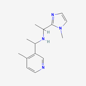 N-[1-(1-methylimidazol-2-yl)ethyl]-1-(4-methylpyridin-3-yl)ethanamine